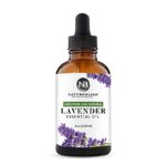 NaturoBliss 100% Pure & Natural Lavender Essential Oil Therapeutic Grade Premium Quality Lavender Oil with Glass Dropper – Huge 4 fl. Oz – Perfect for Aromatherapy and Relaxation