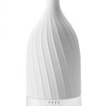 Vyaime Stone Essential Oil Diffuser, Ceramic Hand-Crafted Ultrasonic Aromatherapy Humidifier, 7 Color LED Night Lights Auto Shut-off for Home Office Baby Room(White)