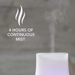 Yankee Candle Ultrasonic Essential Oil Diffuser with 10 Color Lights, for Aroma Therapy, Up to 4 Hours of Continuous Mist