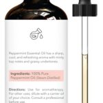 Brooklyn Botany Peppermint Essential Oil – Huge 4 Fl Oz – 100% Pure and Natural – Premium Grade with Dropper – for Aromatherapy and Diffuser