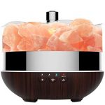 eSea Smart WiFi Essential Oil Diffuser – 400ml Ultrasonic Aroma Diffuser & Himalayan Salt Lamp, Compatible Alexa, Timer Cool Mist Humidifier Bedroom Office Baby Yoga (Salt Rocks Sold Separately)