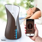 Atomi Smart Aromatherapy Diffuser – 250ml Essential Oil Diffuser, Cool Mist Humidifier, WiFi-Compatible with Alexa, Google Assistant, iOS, Android, and the Atomi Smart App, Dark Wood Grain
