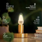 LIFX Candle White to Warm E12, 480 lumens, Wi-Fi Double-Diffuser Smart LED Light Bulb, Tunable White, Dimmable, No Bridge Required, Works with Amazon Alexa, Hey Google, Apple HomeKit.