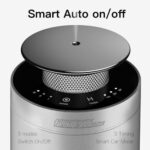 Waterless Essential Oil Diffuser Rechargeable, Portable Car Diffuser Smart Auto On/Off, 3 Mist Mode & Timer, Mini Aromatherapy Diffuser Scent Air Machine for Home Office Car (Aluminum Silver)