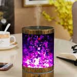 Essential Oil Aroma Humidifier, Green Aventurine Bronze Himalayan Salt Lamp Diffuser Cool Mist Humidifier, 3 in 1. Ultrasonic Aroma Diffusers. 120ml 7 Colors Lights, Birthday Gift for her