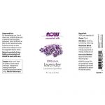 NOW Essential Oils, Lavender Oil, Soothing Aromatherapy Scent, Steam Distilled, 100% Pure, Vegan, Child Resistant Cap, 4-Ounce