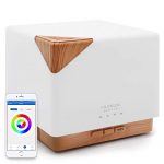 ASAKUKI Smart Wi-Fi Essential Oil Diffuser- App Control Compatible with Alexa, 700ml Aroma Humidifier for Relaxing Atmosphere in Bedroom and Office-Better Sleeping&Breathing