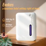 LACIDOLL Smart Scent Air Machine for Home, Bluetooth Waterless Essential Oil Diffuser with Cold Air Tech 250ML, 1500 sq. ft Coverage Scent Diffuser for Large Room, Office, Spa, White