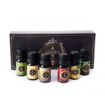 SUNPIN Aromatherapy Essential Oils Set ,100% Pure Therapeutic Grade Top 6 Aroma Oils Gift Set for Diffuser – Peppermint, Lavender, Tea Tree, Lemongrass, Rose &,Sweet Orange  (6 x 10ml)