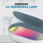 Cahot UV Light Sanitizer Box, Portable Phone Sanitizer with Aroma Diffuser, Fast Charging for Smart Phone, UV Sterilizer Box for Cell Phone, Jewelry, Watches, Glasses-Blue