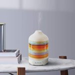 100ml Ceramic Aromatherapy Ultrasonic Cool Mist Aroma Essential Oil Diffuser, Whisper Quiet Humidifier with Waterless Auto Shut-Off Protection for Home Office SPA (100ml)