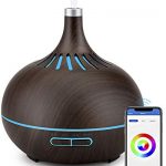 Essential Oil Diffuser Brilex Aromatherapy 400ml Smart Ultrasonic Humidifier APP Control Works with Alexa & Google Home with Timer 7 LED Lights Adjustable Mist