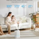 GoveeLife Smart Humidifier for Bedroom Large Room, 4.5L Cool Mist Top-Fill Humidifiers with Scent Diffuser & Night Light, Voice & App Control, Dual 360° Rotation Nozzles, Handle Design, Auto Shut Off