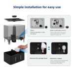 6L Humidifiers for Bedroom, Ultrasonic Cool Mist Humidifiers for Home Baby Nursery & Plants, Mist Top Fill Desk Humidifiers Essential Oil Diffuser with Adjustable Mist,360°Nozzle?Auto Shut-Off-Black