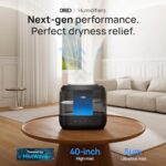 Dreo Humidifiers for Bedroom, Top Fill 4L Supersized Cool Mist Humidifier with Oil Diffuser and Nightlight, 32H Runtime, Quiet Ultrasonic Humidifiers for Home, Large Room, Baby Nursery and Plants