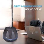 Diffuserlove Ultrasonic Cool Mist Essential Oil Diffuser 550ml Dark Wood Grain Aromatherapy Diffusers and Air Humidifiers Set Waterless Auto Shut-Off for Home Yoga Office Kitchen