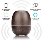 WiFi Aromatherapy Diffuser -App Control Compatible with Alexa- 300ml Ultrasonic Diffuser & Humidifier with Colorful LED Lights,Timer/Schedule Setting