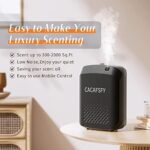 CACAFSFY Smart Scent Air Machine for Home 400ML Waterless Diffusers for Essential Oils Aroma Diffuser for Hotel Collection Diffuser with Nebulizing Diffusion Tech for Large Room Office Spa -Black