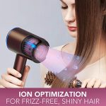 Tineco Moda One Smart Ionic Hair Dryer, 1400W with Diffuser Concentrator Attachments for All Hair Types-Sangria