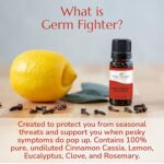 Plant Therapy Germ Fighter Essential Oil Blend 100% Pure, Undiluted, Natural Aromatherapy, Therapeutic Grade 10 mL (? oz)