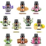 Essential Oils Set, 20x10ml Aromatherapy Essential Oil Kit for Diffuser, Humidifier, Massage, Skin & Hair Care – Lavender, Eucalyptus, Tea Tree, Sweet Orange, Lemongrass and Peppermint