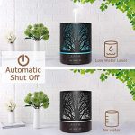 Diffusers for Essential Oils?300ml Essential Oil Diffuser, Iron Aromatherapy Diffuser Ultrasonic Humidifier with Waterless Auto-Off for Home/Spa/Yoga(Tree)