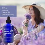 Radha Beauty – Lavender Essential Oil 4oz – Premium Therapeutic Grade, Steam Distilled for Aromatherapy, Relaxation, Laundry, Meditation, Massage, Yoga, Relief