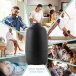 SpaRoom Raven Ultrasonic Aromatherapy Diffuser for Medium Rooms, Black