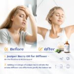 HIQILI 100ML Juniper Berry Essential Oil,100% Pure Natural Undiluted Premium – 3.38 Fl Oz