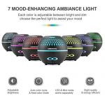 Essential Oil Diffuser, 400ml Diffusers for Essential oils with Remote Control, Aromatherapy Diffuser, Ultrasonic Humidifier with 7 Color Changing Lights & Waterless Auto-Off (Brown)