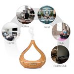 TUYA Smart Essential Oil Diffuser, Hacevida WiFi 400ml Humidifier Works with Alexa Google Home, 7 Colors LED Light/Schedule/Timer/Auto Shut Off/Adjustable Mist