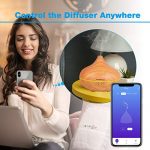 InnoGear 500ml Smart Wi-Fi Essential Oil Diffuser, App Control Works with Alexa Google Home Aromatherapy Diffusers Cool Mist Humidifier with Timer Adjustable Mist