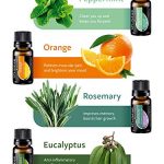 Essential Oils Set TOP 8 – Therapeutic Grade Aromatherapy Essential Oils – Pure and Natural – Lavender, Peppermint, Rosemary, Orange, Tea Tree, Eucalyptus, Lemon, Anxiety Relief – Blend Kit