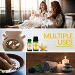 Floral Essential Oils, ESSLUX Pure Aromatherapy Diffuser Oils, Rose, Ylang Ylang, Jasmine, Gardenia, Cherry Blossom, White Tea Essential Oils for Diffuser, Massage & Candles Making, 6×10 ML