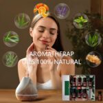 Flower Say Aromatherapy Essential Oil Set – 8Pack 10ML 100% Pure Natural Essentials Oil Gift Set – Lavender/Peppermint/Eucalyptus/Frankincense/Rosemary/Lemon/Tea Tree/Orange Oil for Diffuser