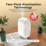 Smart Aromatherapy Diffuser, Waterless Diffusers for Home Covers 600Ft²-1000Ft², 150ml Large Capacity Waterless Essential Oil Diffuser Suitable for Bedroom, Living Room, Bathroom, Office