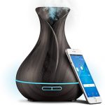Smart Wifi Wireless Essential Oil Aromatherapy 400ml Ultrasonic Diffuser & Humidifier With Alexa & Google Home Phone App & Voice Control – Create Schedules – LED & Timer Settings