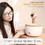 Essential Oil Diffuser Ultrasonic Cool Mist Humidifier Aromatherapy Aroma Diffusers Humidifiers Wood Waterless Auto Shut-Off for Baby Office Home Bedroom