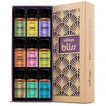 Natrogix Bliss Essential Oils – Top 9 Therapeutic Grade 100% Pure Essential Oil Set 9/10ml (Tea Tree, Lavender, Eucalyptus, Frankincense, Lemongrass, Lemon, Rosemary, Orange, Peppermint) w/Free E-Book