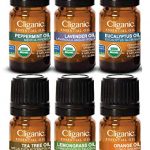 Cliganic USDA Organic Aromatherapy Essential Oils Set (Top 6), 100% Pure Natural – Peppermint, Lavender, Eucalyptus, Tea Tree, Lemongrass & Orange | Cliganic 90 Days Warranty