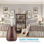 URPOWER 2nd Version Essential Oil Diffuser Aroma Essential Oil Cool Mist Humidifier with Adjustable Mist Mode,Waterless Auto Shut-off and 7 Color LED Lights Changing for Home Office Baby