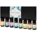 Premium Quality Essential Oils Set – Top 8 Essential Oil Starter Kit – 100% Pure Highest Quality Essential Oil Set for Diffuser & Relaxing Aromatherapy – Gift Essential Oil Kit & Recipe Ideas