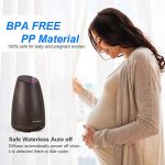 InnoGear 150ml Aromatherapy Essential Oil Diffuser Ultrasonic Portable Cool Mist Aroma Room Freshener with Waterless Auto Shut-off Function (Dark)
