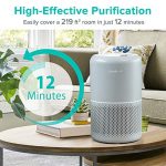 LEVOIT Air Purifiers for Home Allergies and Pets Hair, H13 True HEPA Filter for Bedroom, 24db Filtration System with ARC Formula, Remove 99.97% Odors Smoke Dust Mold Pollen, Core P350, Gray